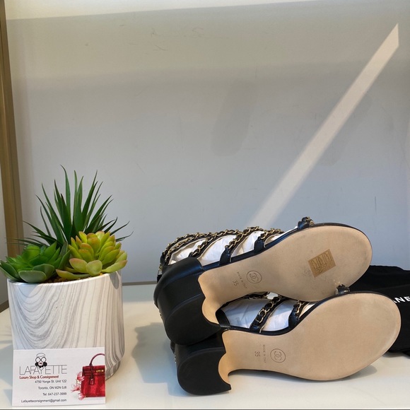 Authentic Chanel Sandals (New) - Picture 4 of 4